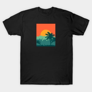 Jungle Exuberance. Sunset T-Shirt